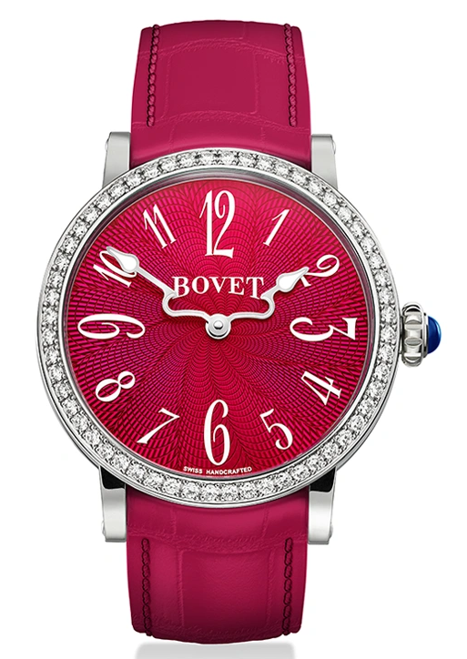 Best Bovet Recital 12 36mm Chapter Two Raspberry Guilloche Dial R12C2-36-0002-SD1 Replica watch